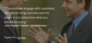 John Russell Customer Engagement Quote